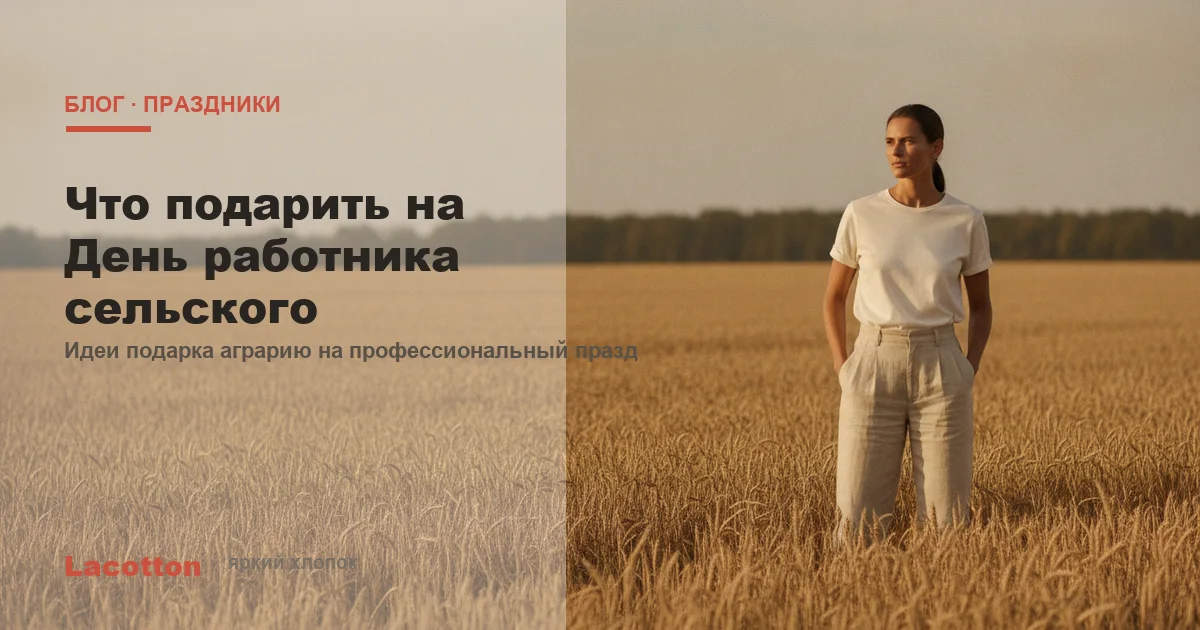 Что подарить на День работника сельского хозяйства, Lacotton