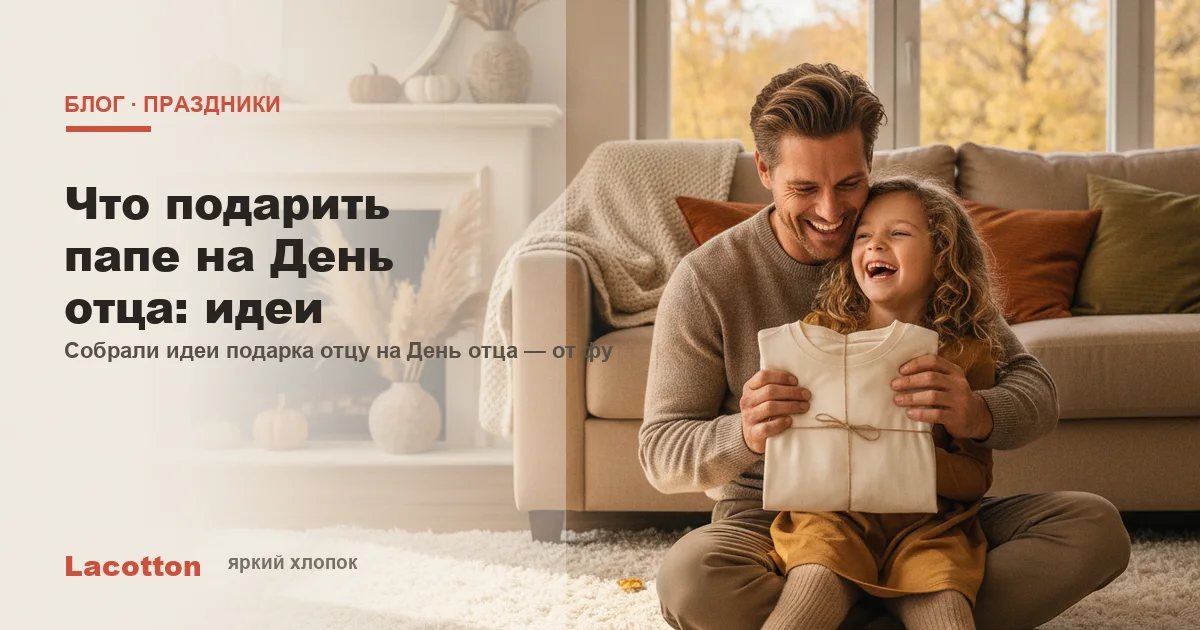 Что подарить папе на День отца: идеи подарка отцу, Lacotton