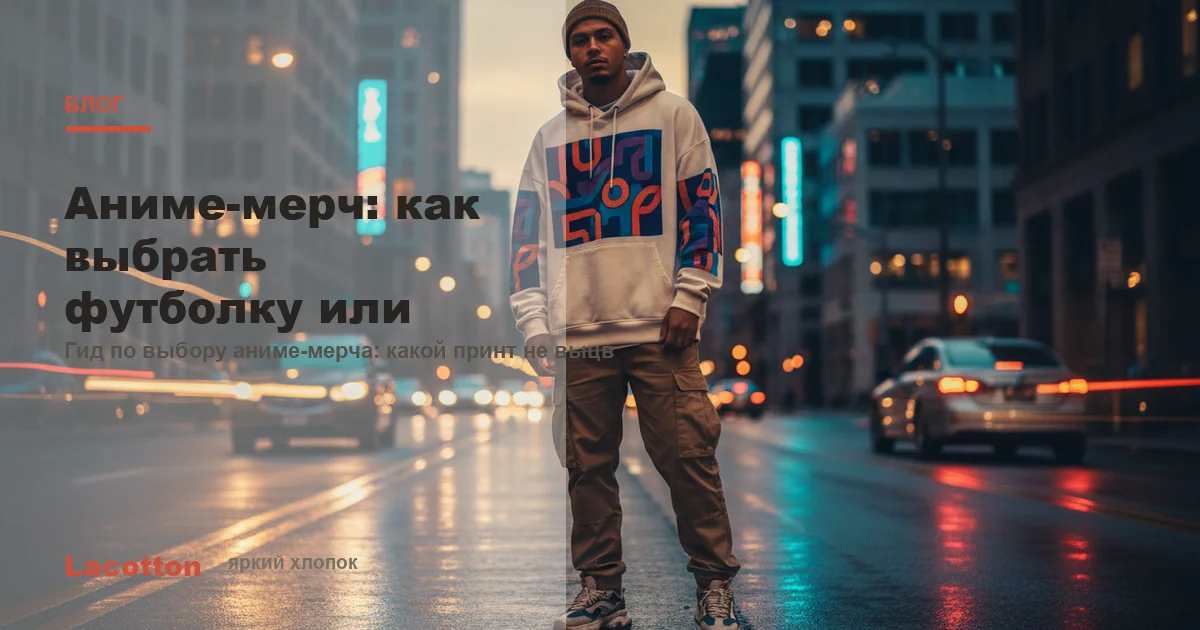 Аниме-мерч: как выбрать футболку или худи, Lacotton