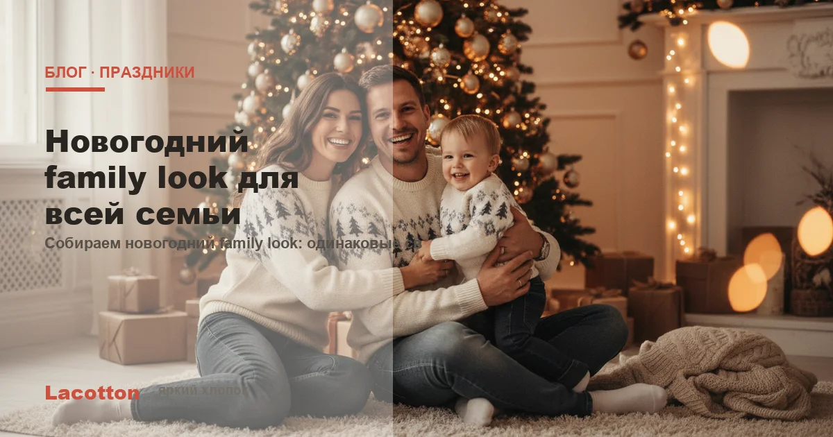 Новогодний family look для всей семьи, Lacotton