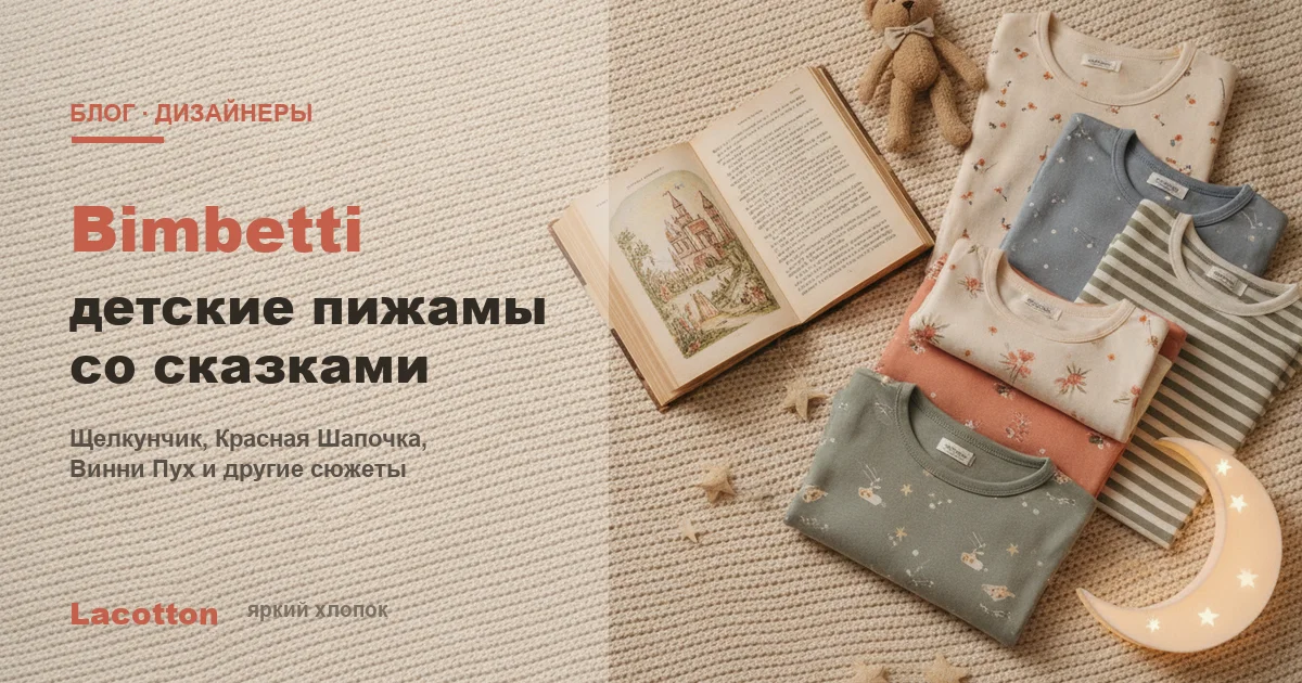 Bimbetti — детские пижамы со сказками, Lacotton