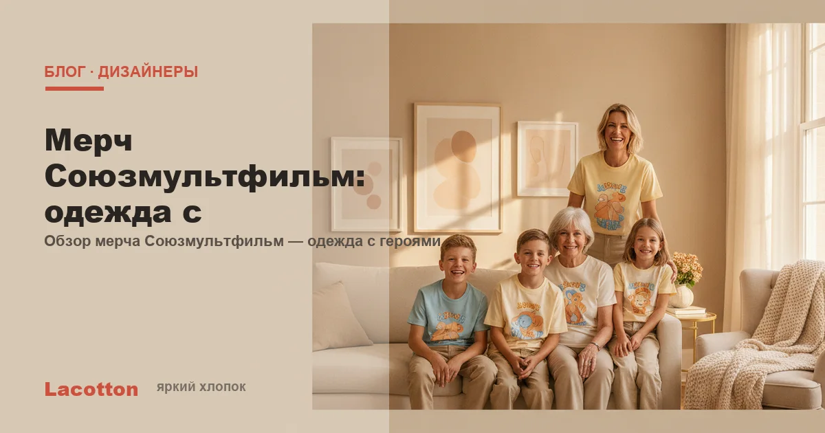 Мерч Союзмультфильм: одежда с любимыми героями, Lacotton