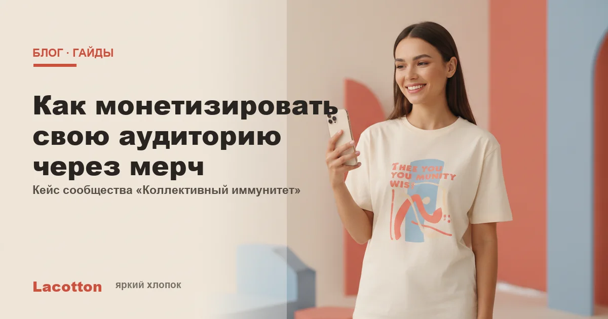Как монетизировать аудиторию через мерч, Lacotton