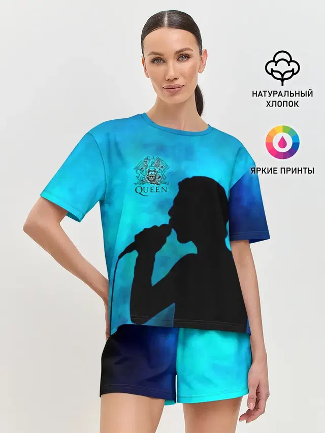 Силуэт Фредди Меркьюри группа Queen