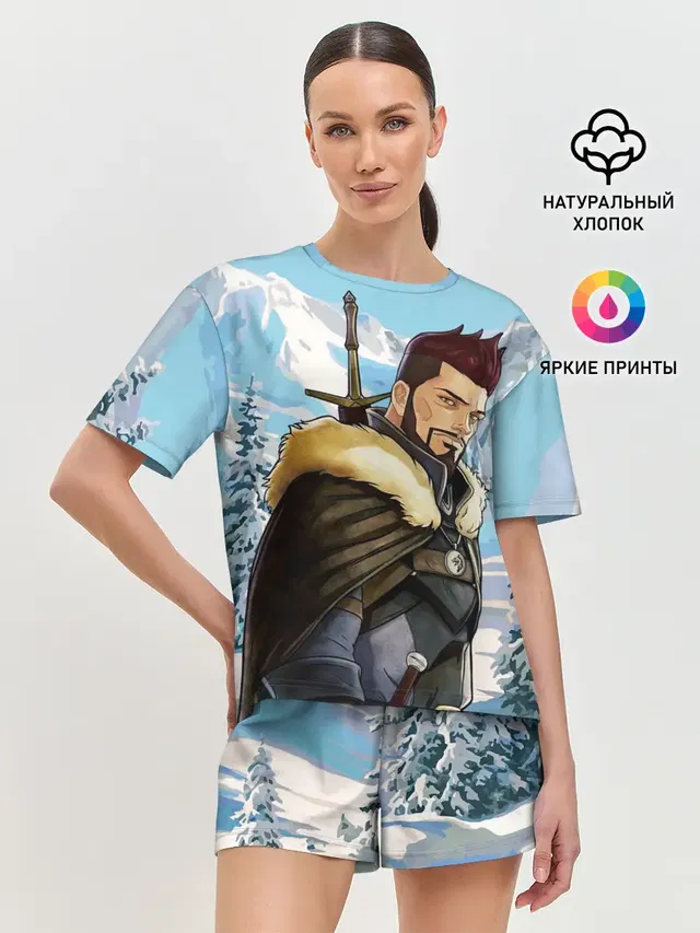 Женская пижама с шортами