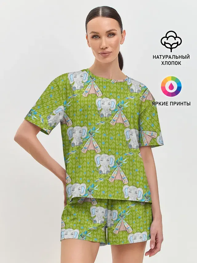 Женская пижама с шортами