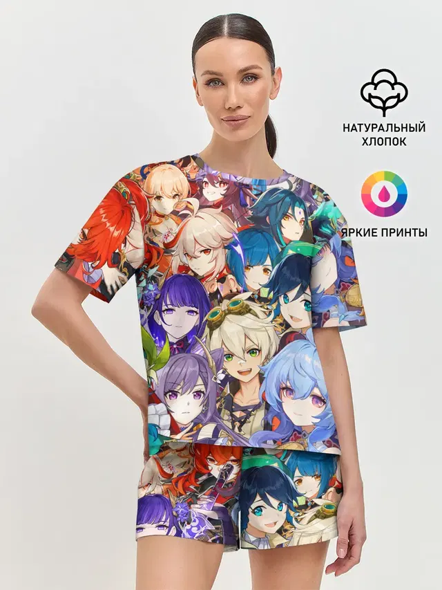 Женская пижама с шортами