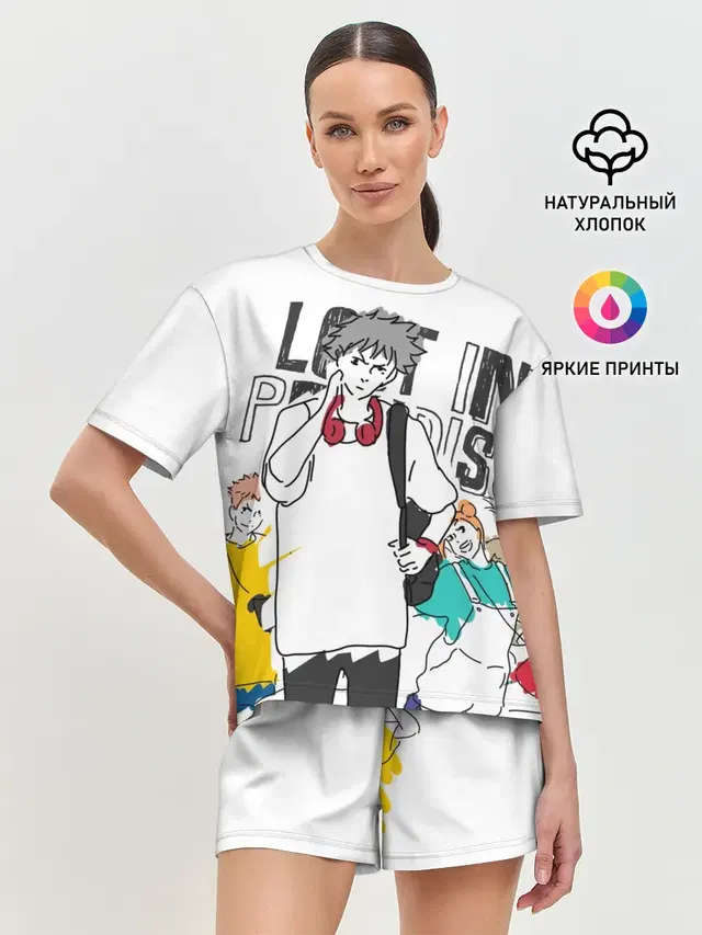 Женская пижама с шортами