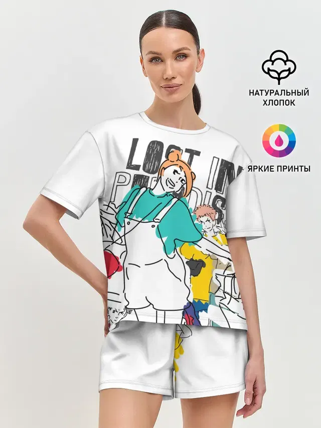 Женская пижама с шортами