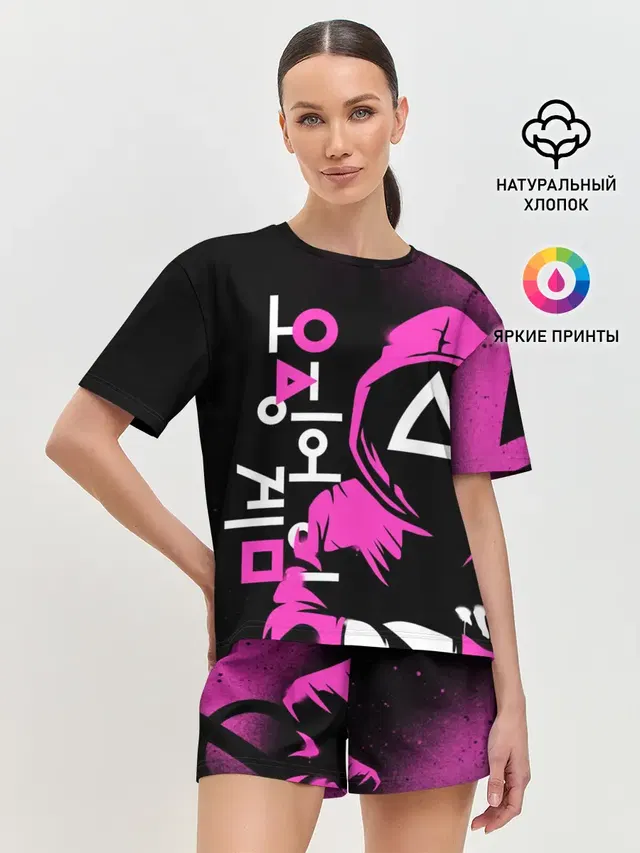 Женская пижама с шортами
