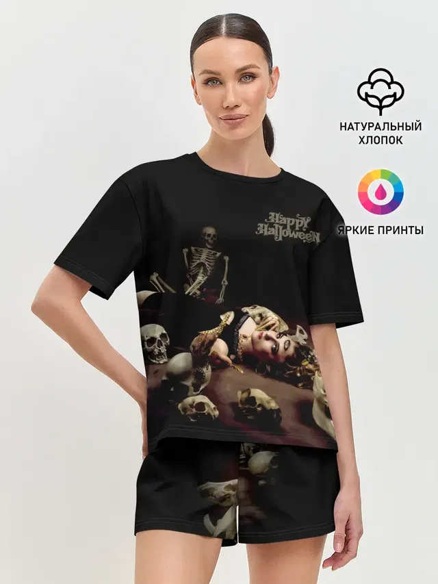 Женская пижама с шортами
