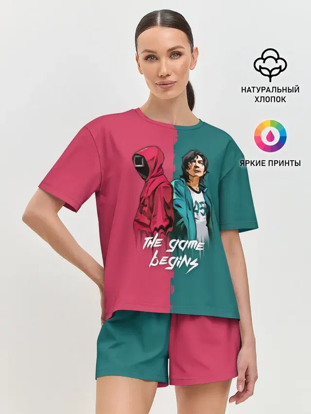Женская пижама с шортами