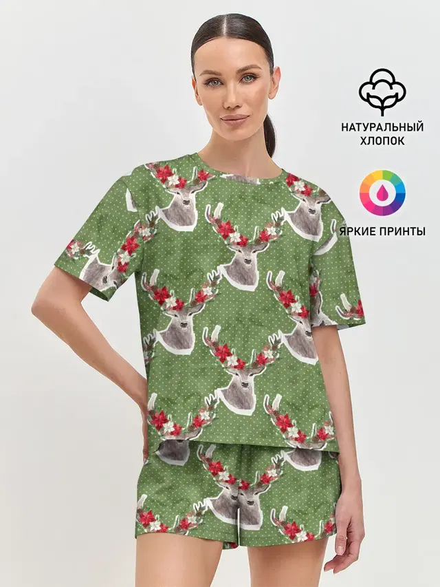 Женская пижама с шортами