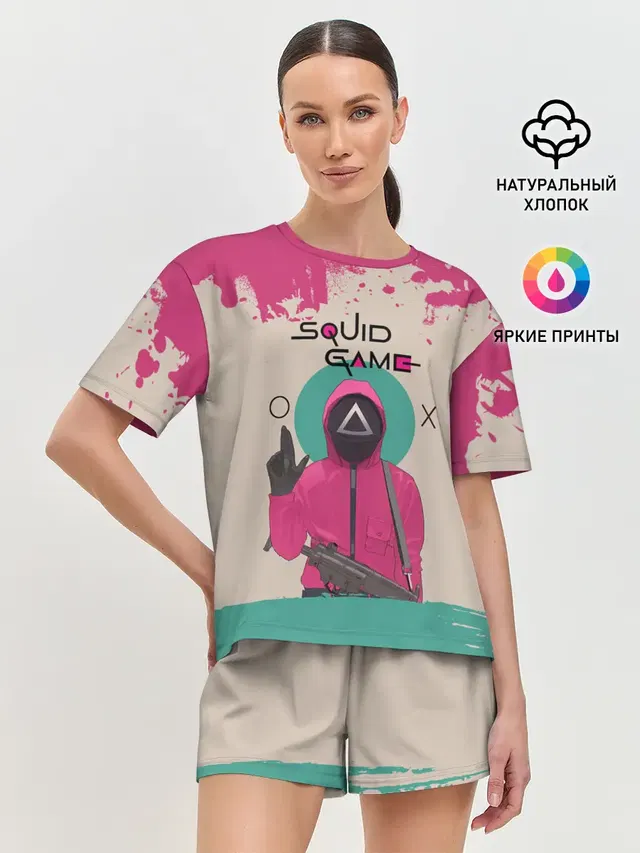 Женская пижама с шортами