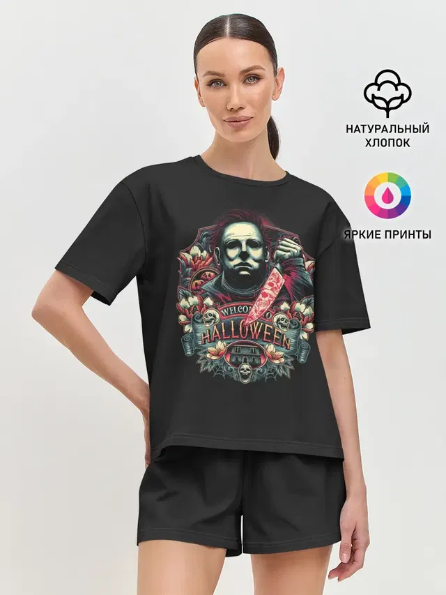 Женская пижама с шортами