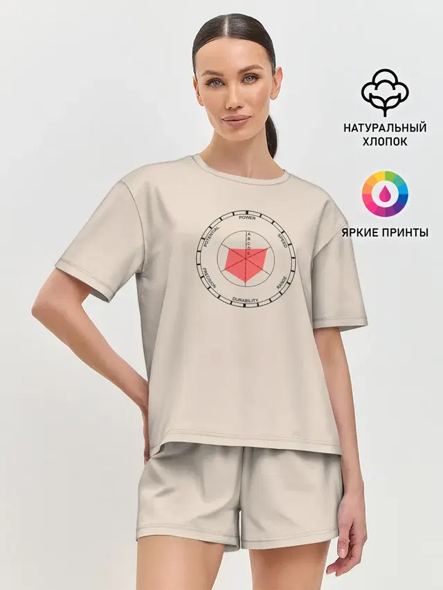Женская пижама с шортами