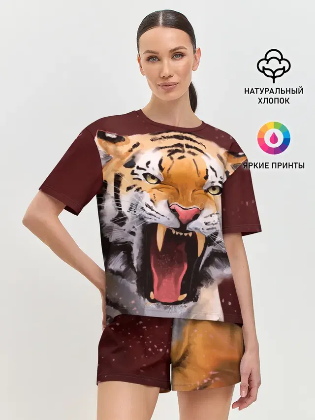 Женская пижама с шортами
