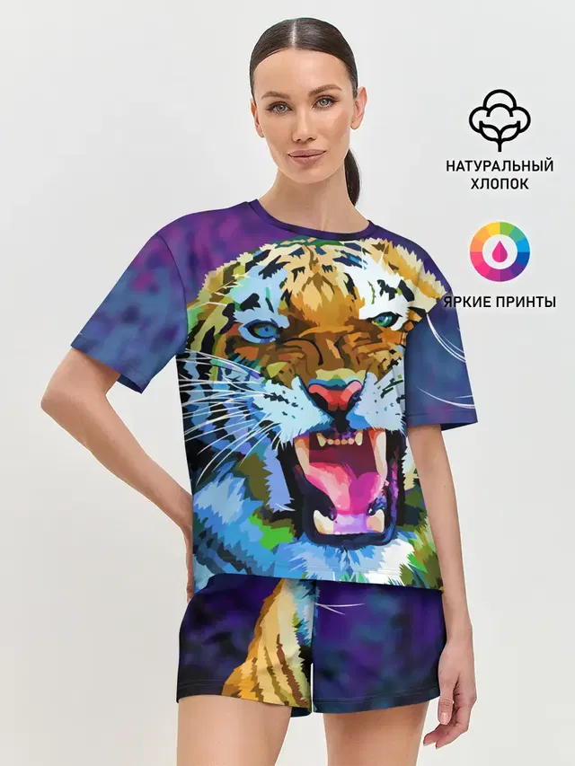 Женская пижама с шортами