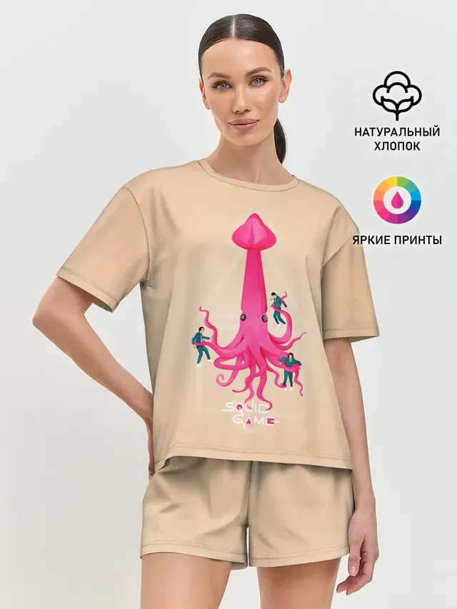 Женская пижама с шортами
