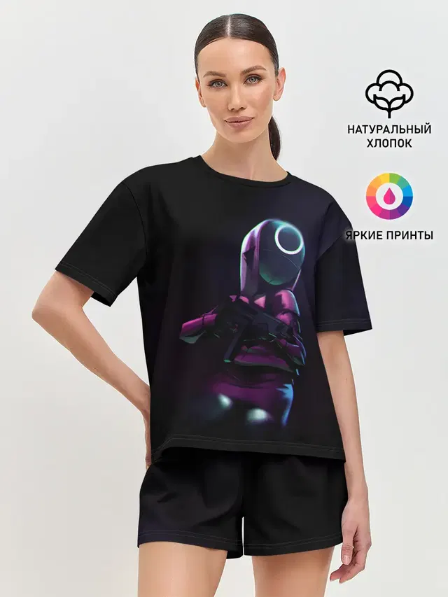 Женская пижама с шортами