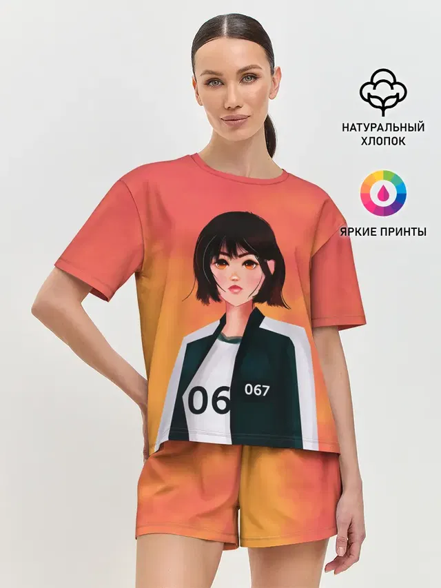 Женская пижама с шортами