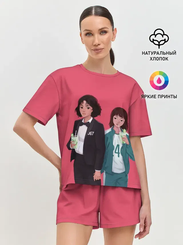 Женская пижама с шортами