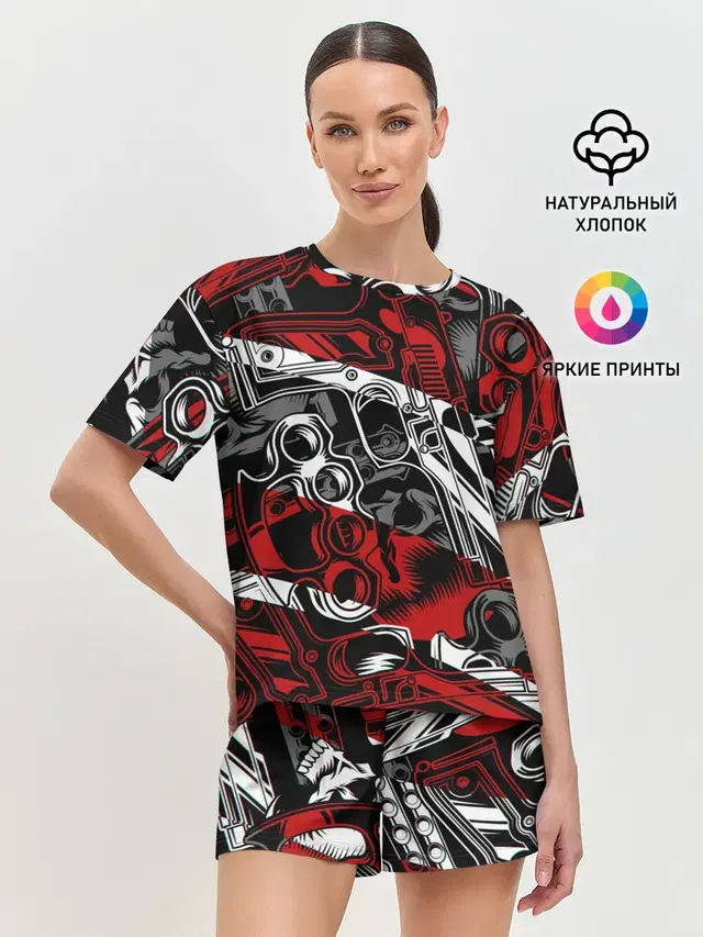 Женская пижама с шортами