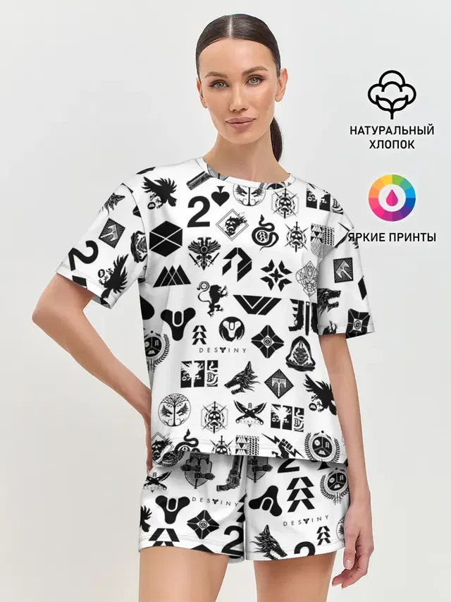 Женская пижама с шортами