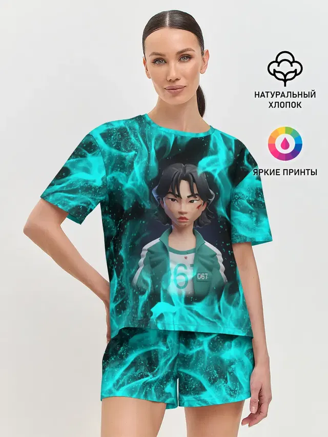 Женская пижама с шортами