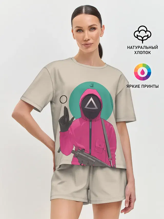 Женская пижама с шортами