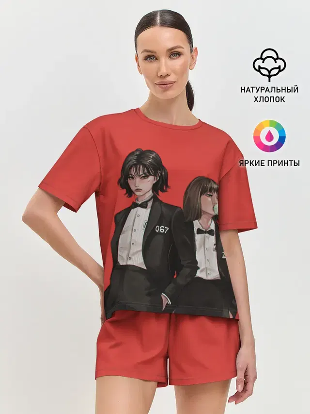 Женская пижама с шортами