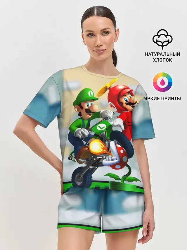 Женская пижама с шортами