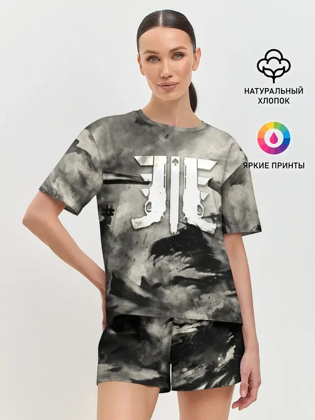 Женская пижама с шортами