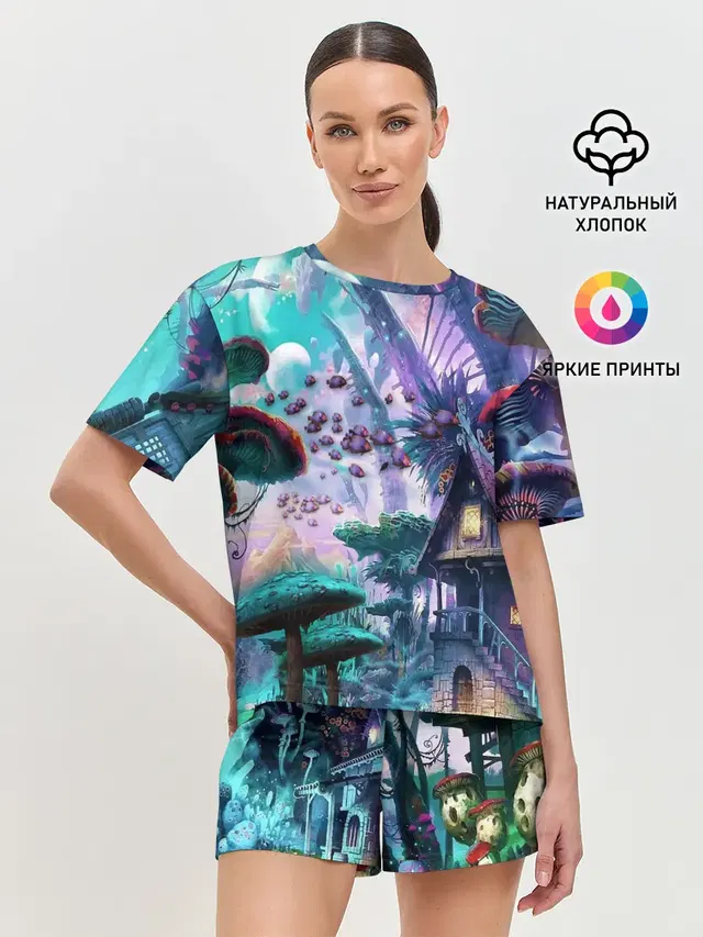 Женская пижама с шортами