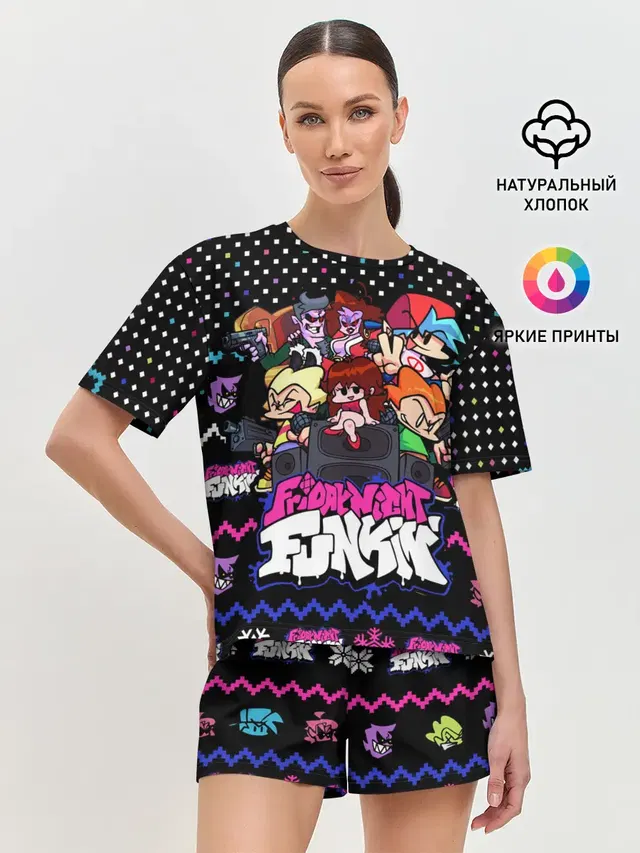 Женская пижама с шортами