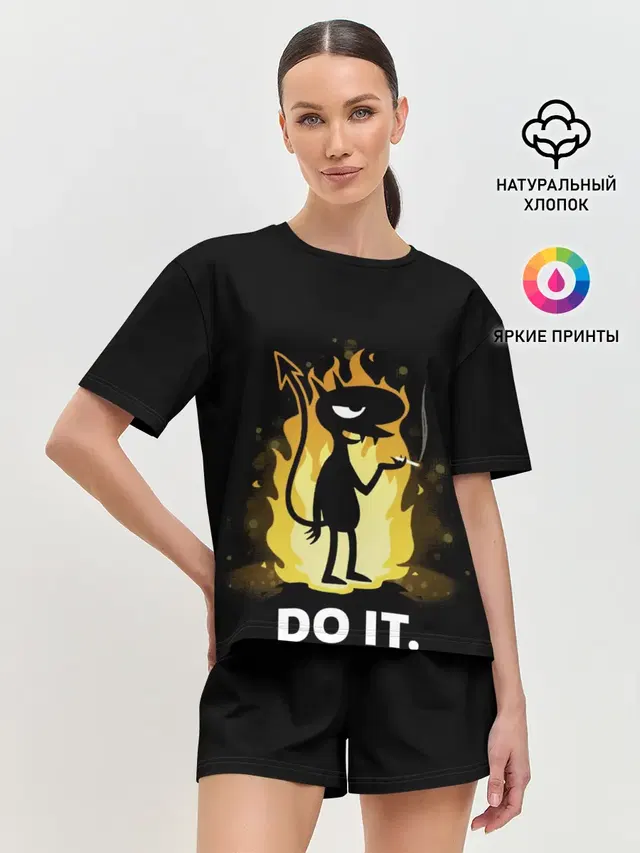 Женская пижама с шортами