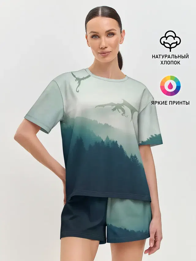 Женская пижама с шортами