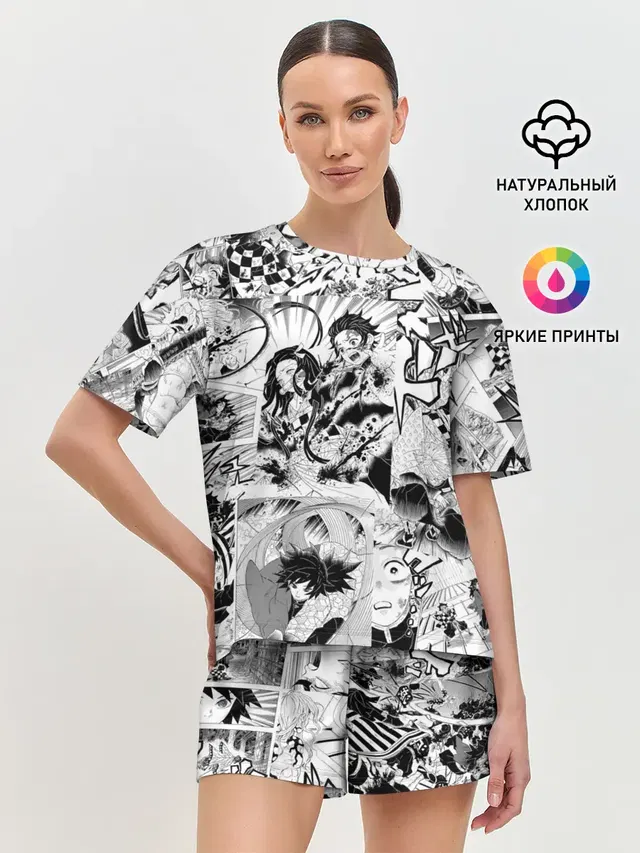 Женская пижама с шортами