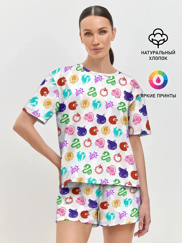 Женская пижама с шортами