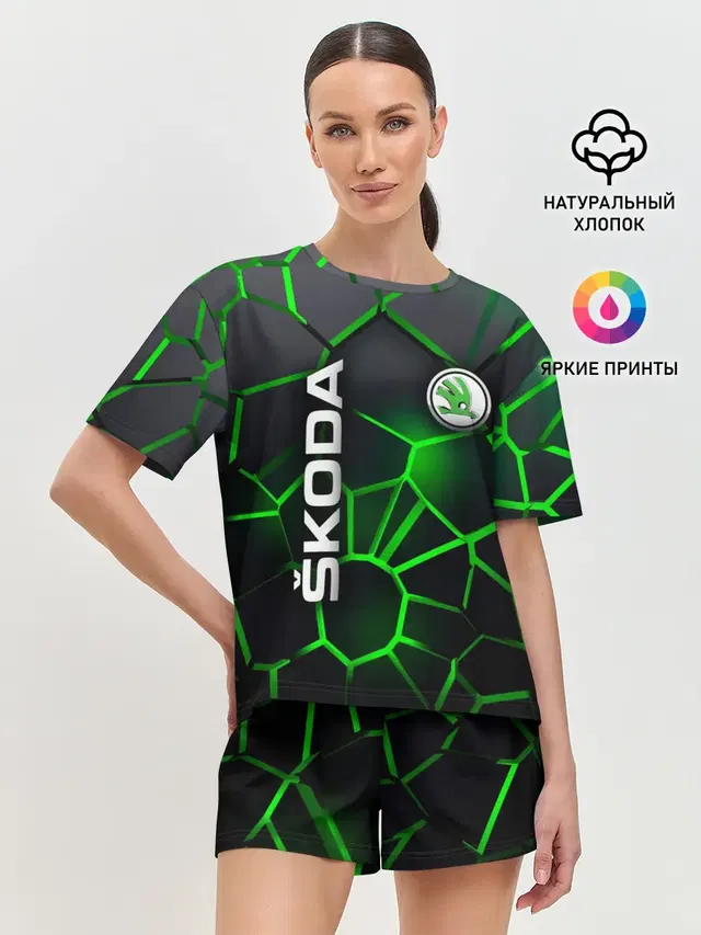 Женская пижама с шортами
