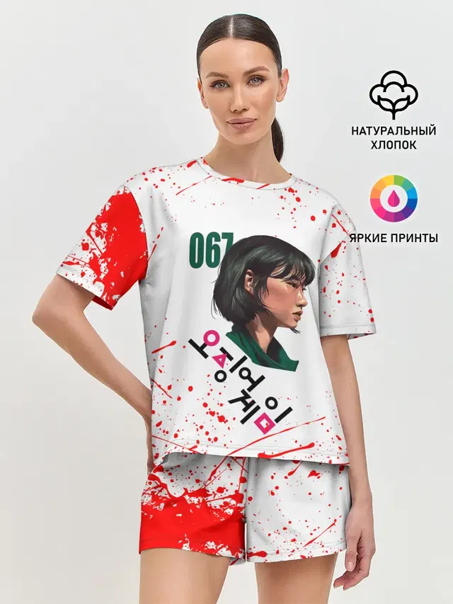 Женская пижама с шортами