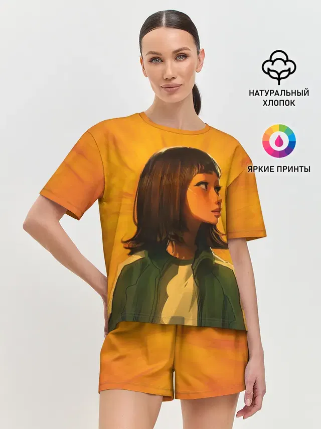 Женская пижама с шортами