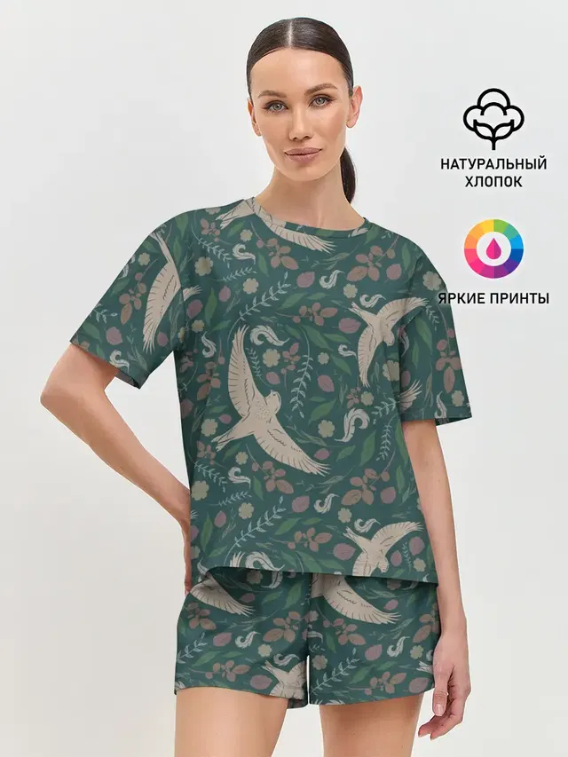 Женская пижама с шортами