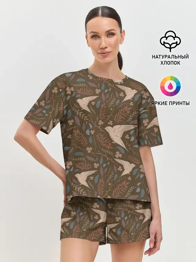Женская пижама с шортами