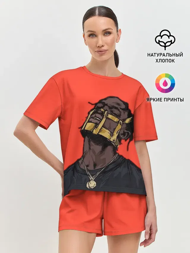 Женская пижама с шортами