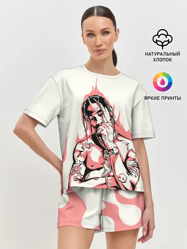 Женская пижама с шортами