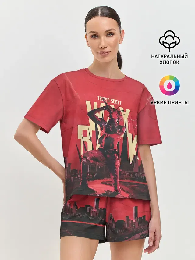 Женская пижама с шортами