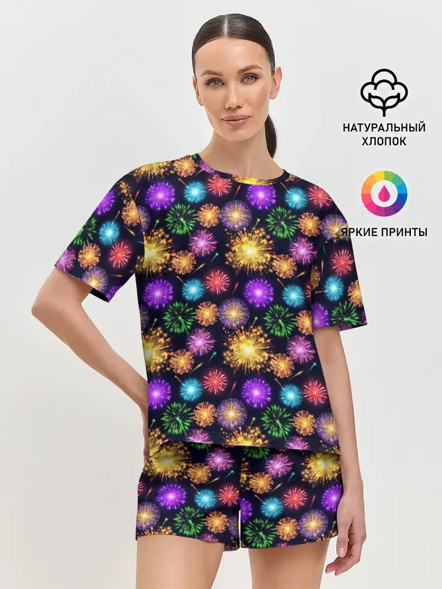 Женская пижама с шортами