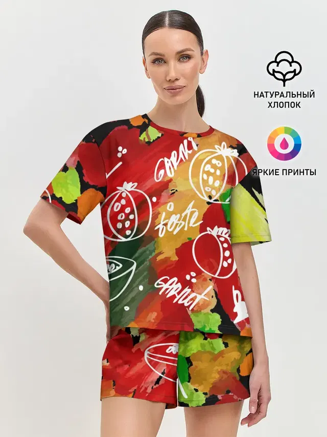 Женская пижама с шортами