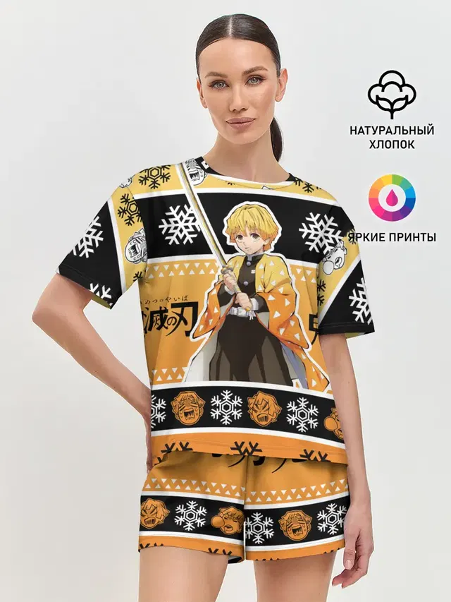 Женская пижама с шортами
